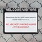 Signmission Welcome Visitors, 24 in W x Rectangle, Plastic OS-2PACK-NS-P-1824-25588 - alternate 5